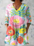 Valeria | Blusa lunga con scollo a V