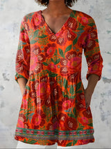 Priscilla | Blusa lunga con scollo a V