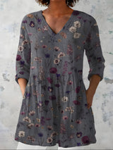 Alessia | Blusa lunga con scollo a V