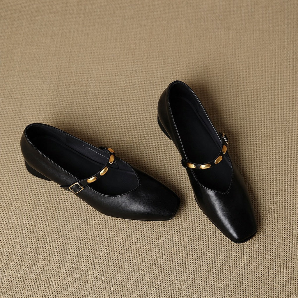 Zaira | Ballerine effetto pelle