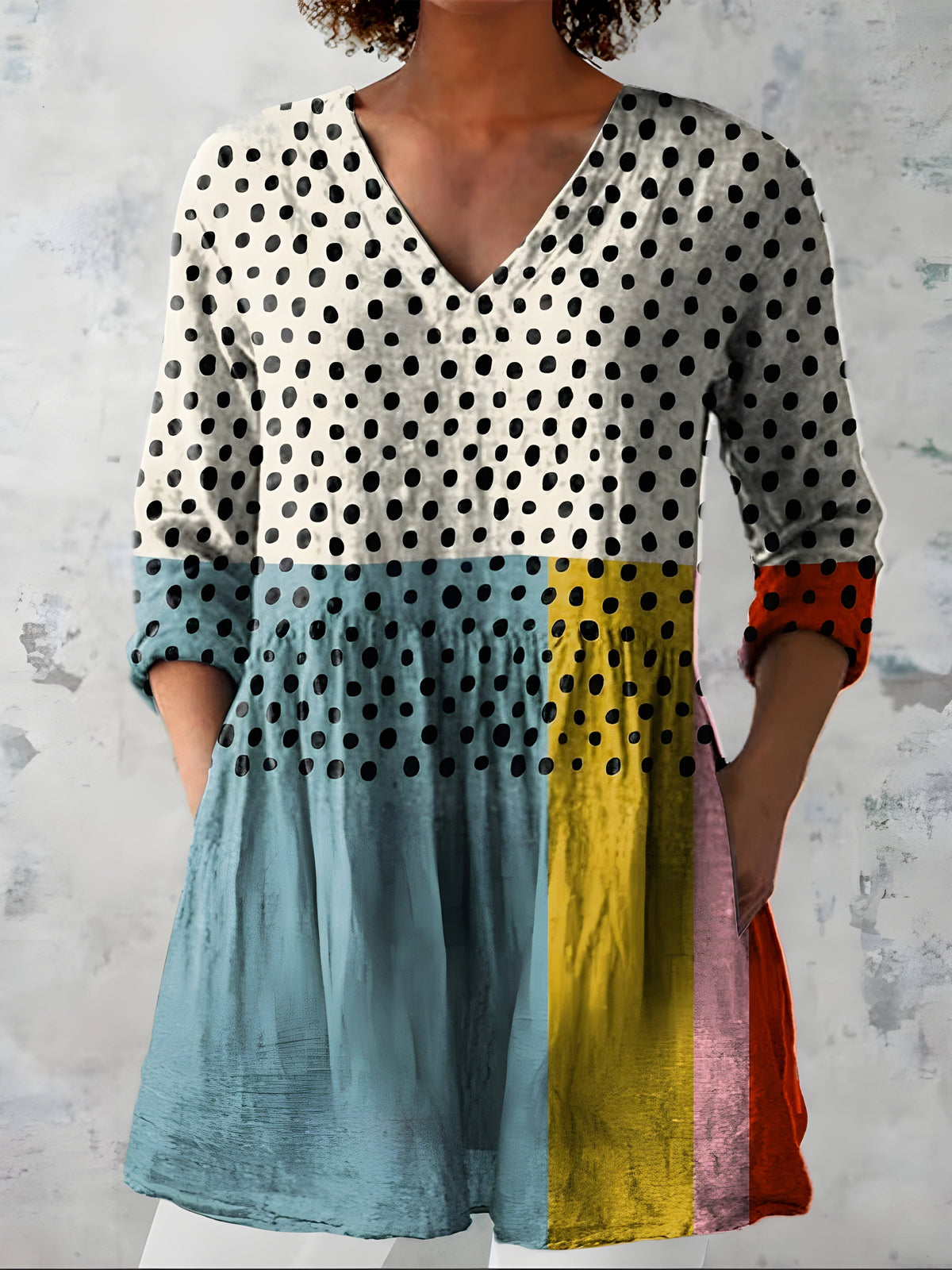 Giovanna | Blusa lunga con scollo a V