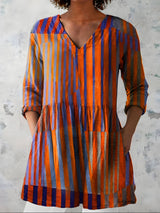Amaia | Blusa lunga con scollo a V