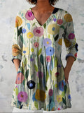 Nella | Blusa lunga con scollo a V