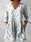 Leonora | Blusa lunga con scollo a V