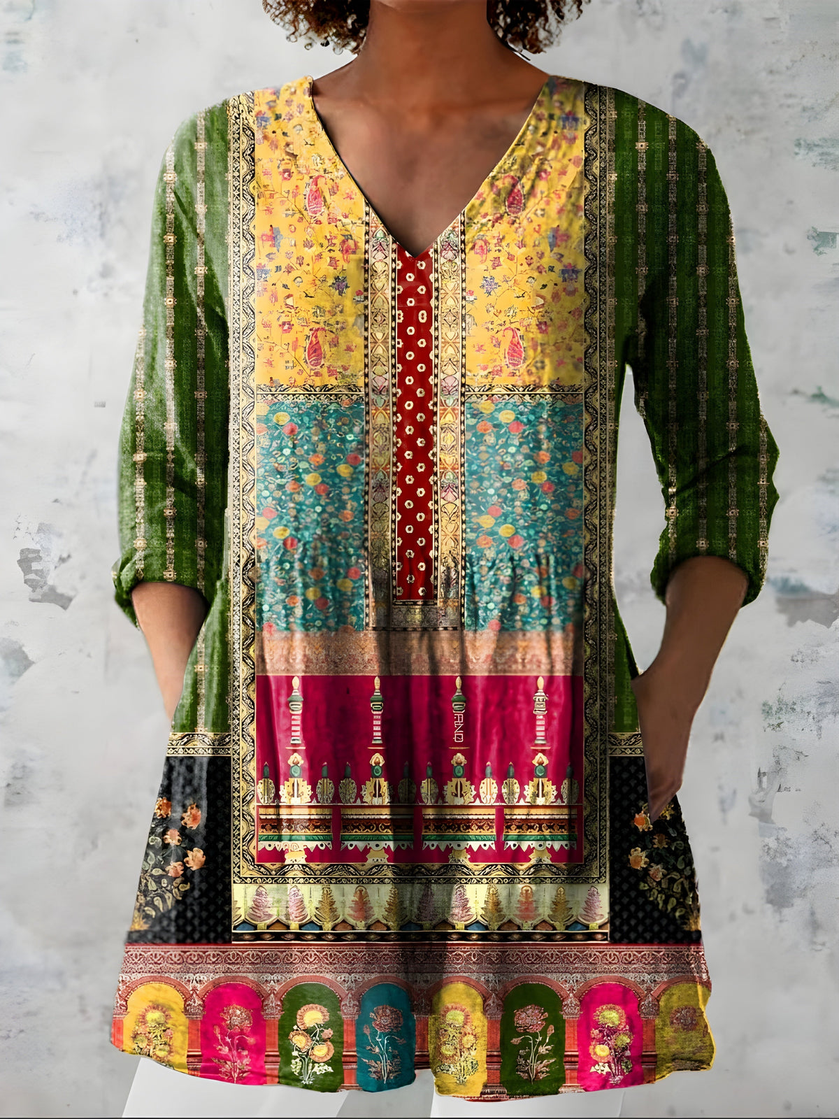 Melodia | Blusa lunga con scollo a V