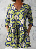 Stefania | Blusa lunga con scollo a V
