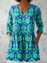 Marilena | Blusa lunga con scollo a V
