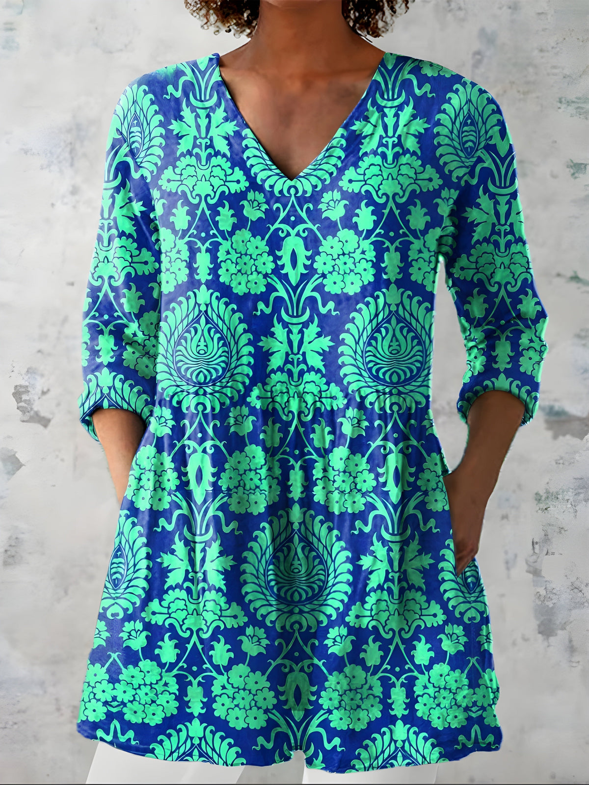 Marilena | Blusa lunga con scollo a V