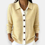 Nora | Cardigan autunnale a righe