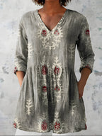 Evelina | Blusa lunga con scollo a V