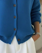 VITTORIA™ | CARDIGAN CON COLLETTO E BOTTONI