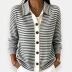 Nora | Cardigan autunnale a righe