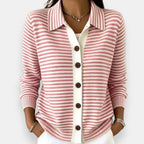 Nora | Cardigan autunnale a righe
