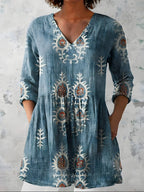 Evelina | Blusa lunga con scollo a V
