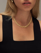 Eleonora – Collana a catena cubana con maglie grandi