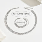 Berta – Set di gioielli a spiga con cristalli