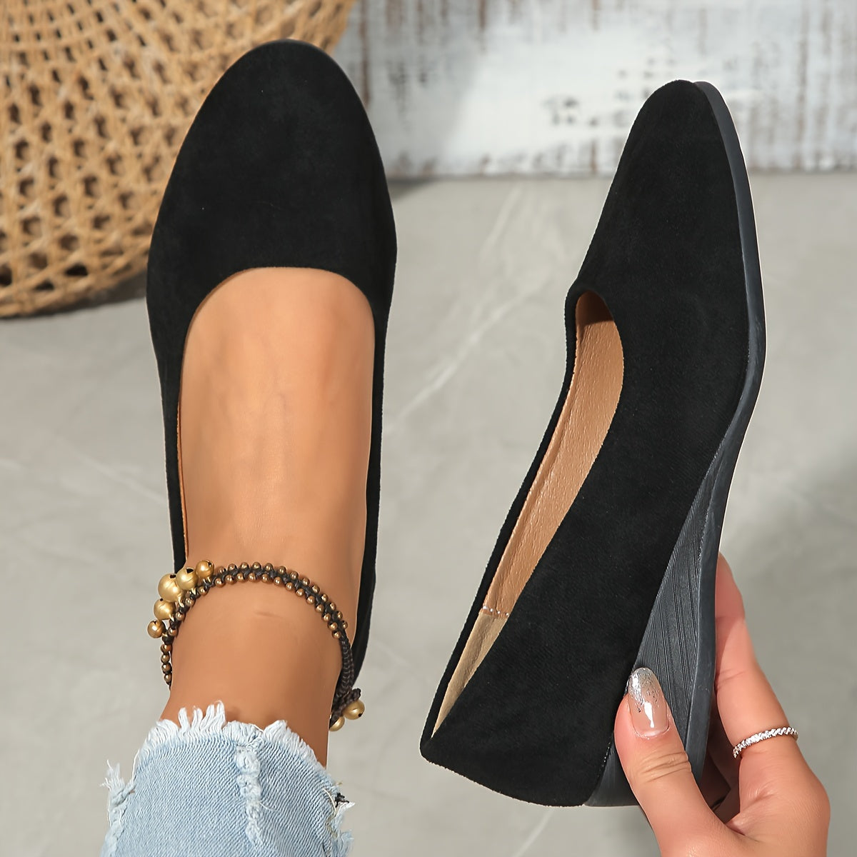 Eliana | Ballerine comode con zeppa