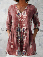 Evelina | Blusa lunga con scollo a V