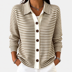 Nora | Cardigan autunnale a righe