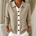 Nora | Cardigan autunnale a righe