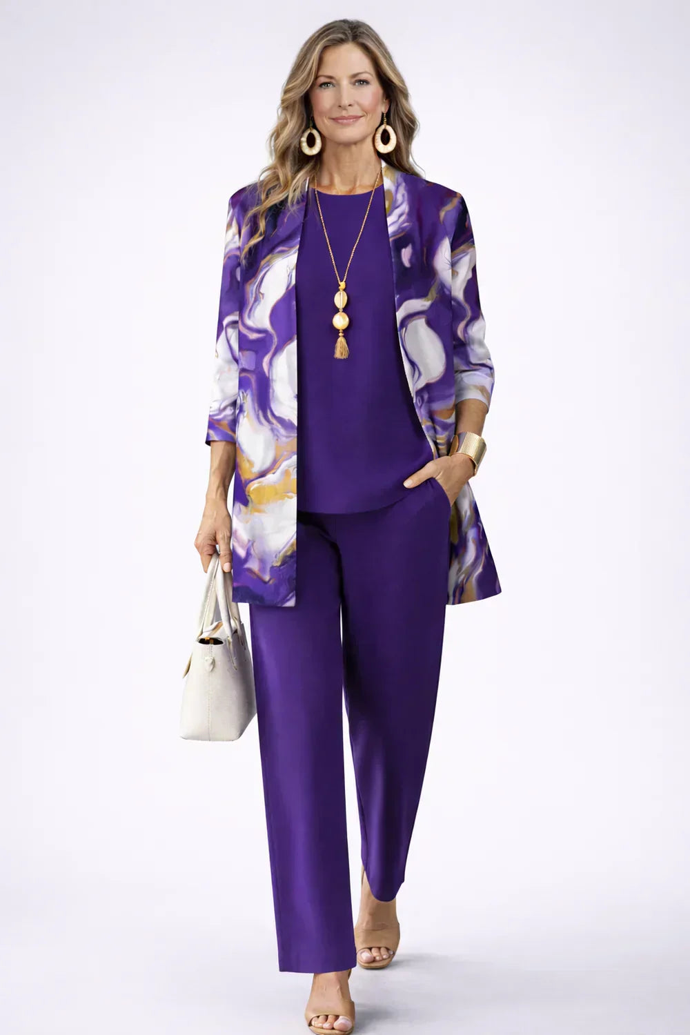 Viola | Completo a tre pezzi dall’eleganza classica