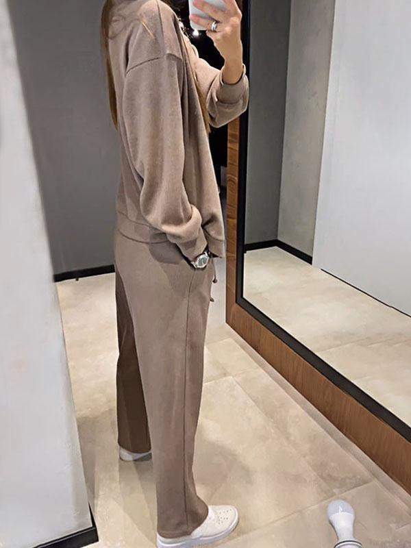 Amelia - Completo cardigan e pantaloni in maglia