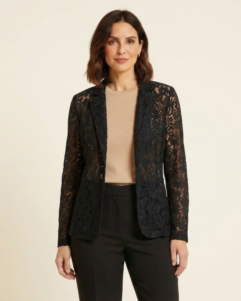 Ariadna - Blazer in pizzo floreale