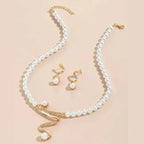 Alma – Set di collana e orecchini con perle naturali