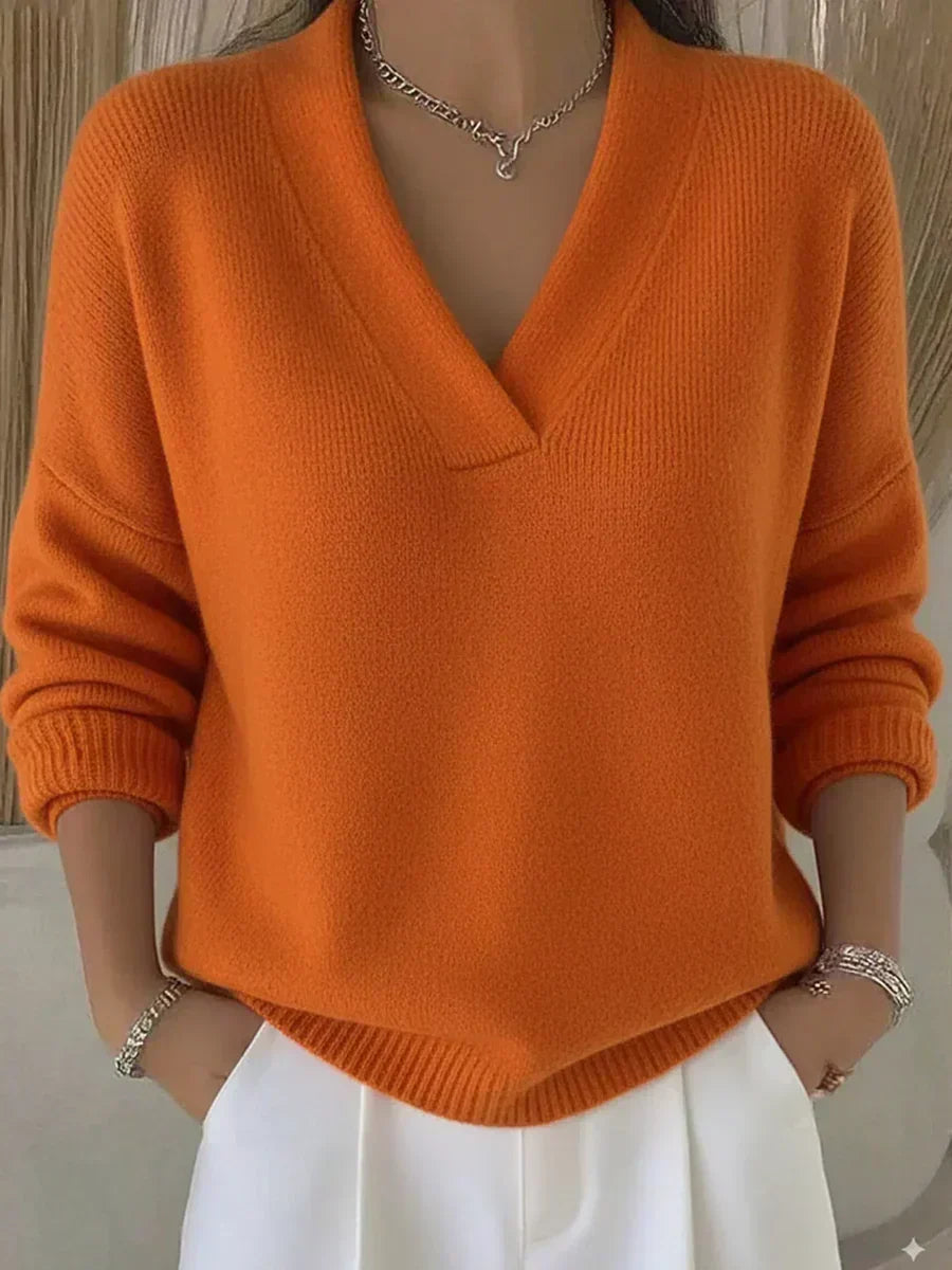 VIVIANA™ | MAGLIONE MORBIDO CON SCOLLO A V