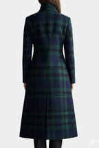 Rebecca | Cappotto midi avvitato a quadri