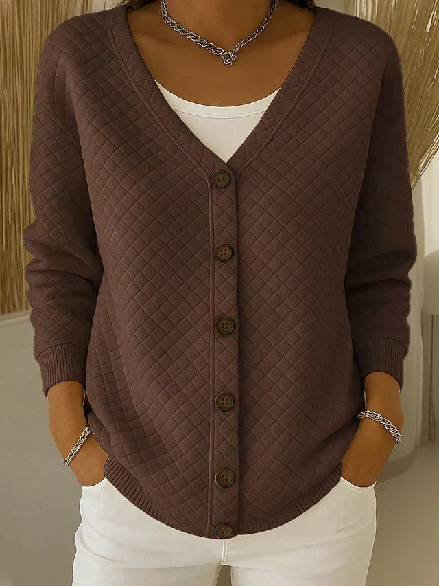 LAVINIA™ | CARDIGAN TRAPUNTATO CON BOTTONI