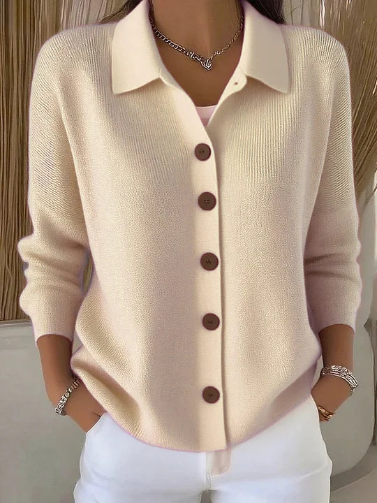 GIUSEPPINA™ | CARDIGAN CON COLLETTO E BOTTONI