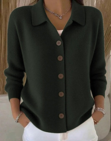 GIUSEPPINA™ | CARDIGAN CON COLLETTO E BOTTONI