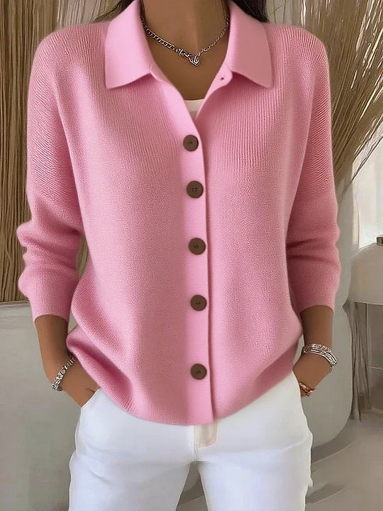GIUSEPPINA™ | CARDIGAN CON COLLETTO E BOTTONI