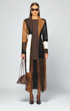 Mosaic Cappotto in Pelle