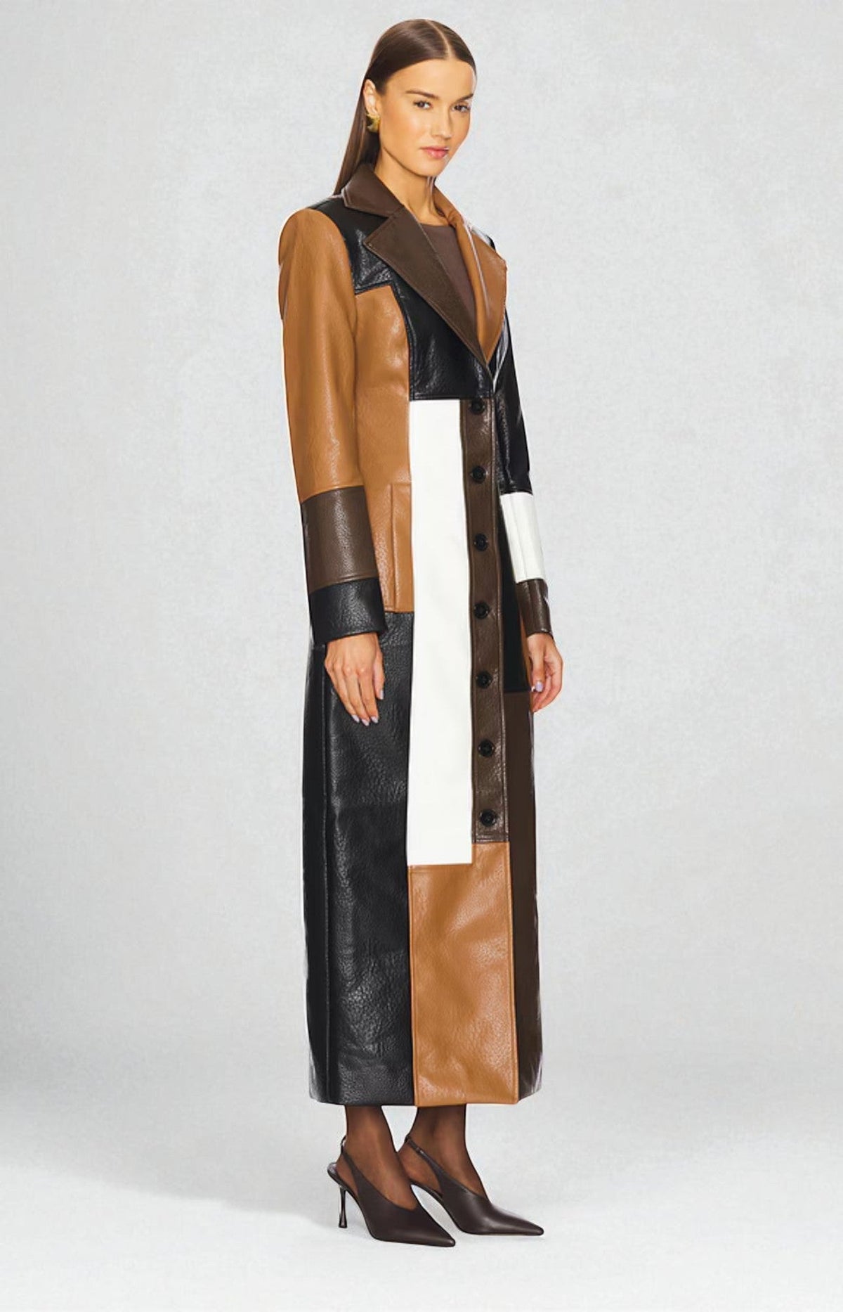 Mosaic Cappotto in Pelle