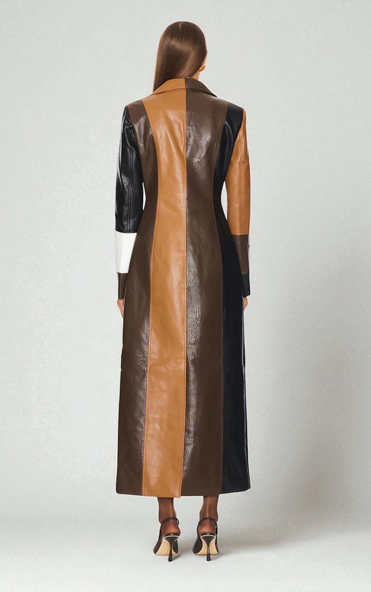 Mosaic Cappotto in Pelle