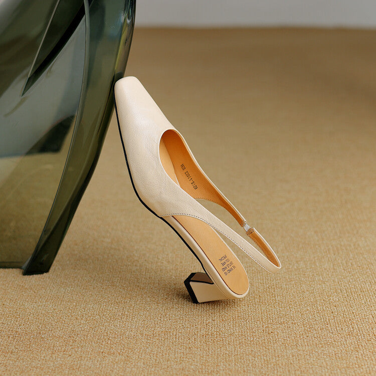 Elsa | Slingback in pelle sintetica