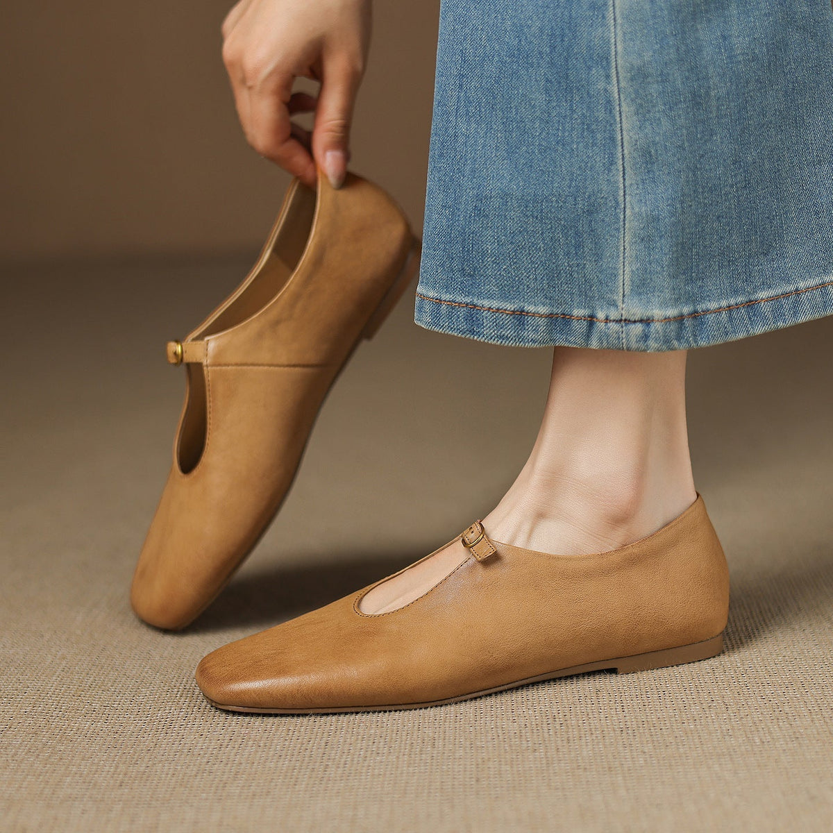 Elisabetta | Ballerine Mary Jane con tomaia alta
