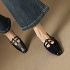 Celia | Ballerine Mary Jane con doppio cinturino e dettagli brogue