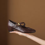 Chiara | Ballerine Mary Jane a punta tonda