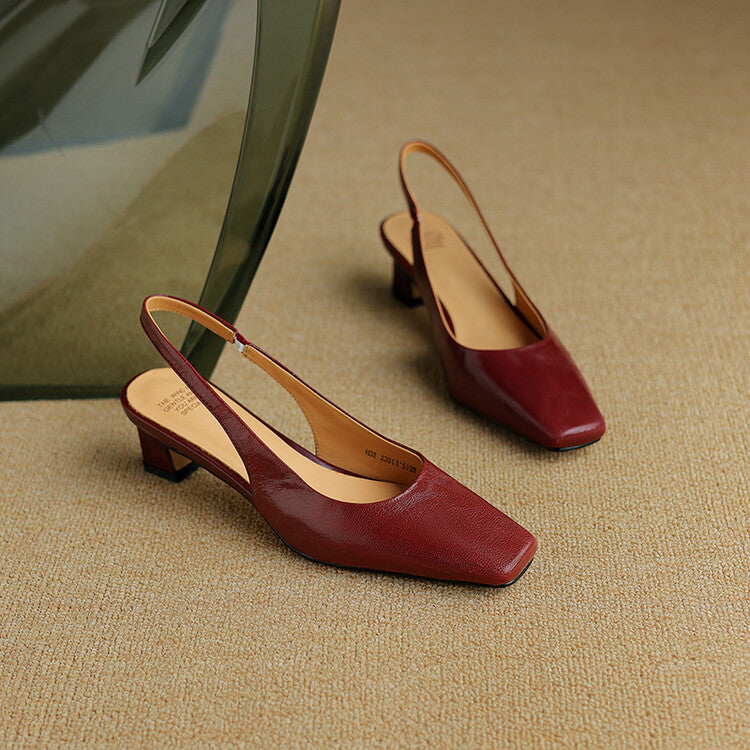 Elsa | Slingback in pelle sintetica