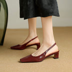 Elsa | Slingback in pelle sintetica