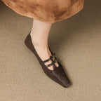 Celia | Ballerine Mary Jane con doppio cinturino e dettagli brogue