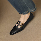 Celia | Ballerine Mary Jane con doppio cinturino e dettagli brogue