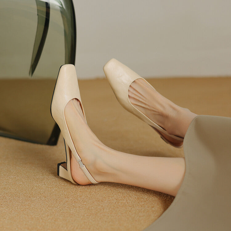 Elsa | Slingback in pelle sintetica