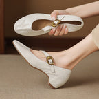 Chiara | Ballerine Mary Jane a punta tonda