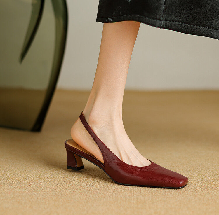 Elsa | Slingback in pelle sintetica
