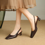 Elsa | Slingback in pelle sintetica
