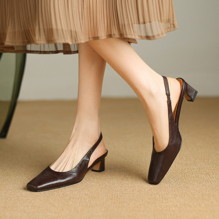 Elsa | Slingback in pelle sintetica